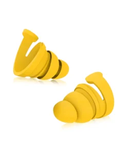Bright yellow BOLLSEN Earplugs Hearing Protection, designed for comfort and noise reduction.