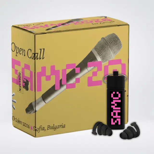SAMC So Alive Music Conference personalised earplug box